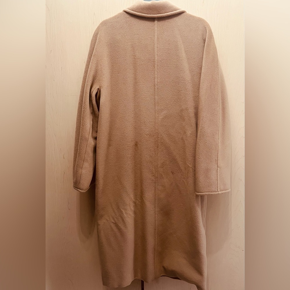 Vintage Max Mara Camel Wool Coat Oversized Icon Silhouette Made in Italy Luxury - Picture 3 of 13